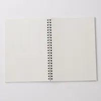 Beige Double Ring Lined Notebook