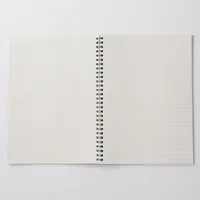 Beige Double Ring Lined Notebook