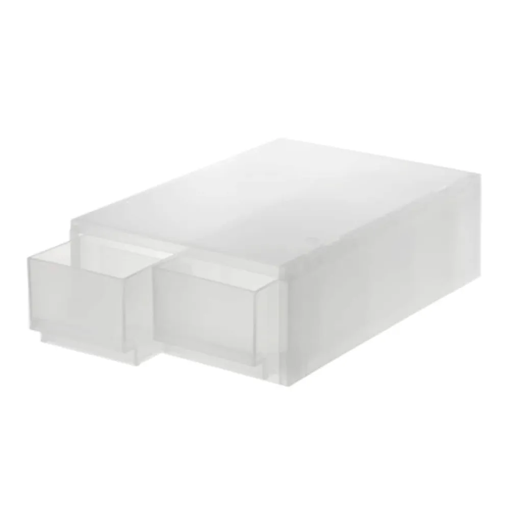 Polypropylene Storage Case Drawer Shallow with Partition (W26*D37*H12 cm)