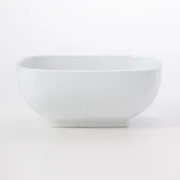 White Porcelain Square Bowl