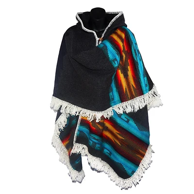 The Wool Poncho- Multicoloured