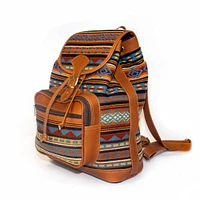 Leather Backpacks- Geometric