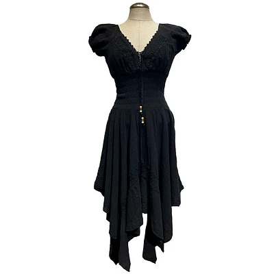 Organic Cotton Dress- Pointed Hem