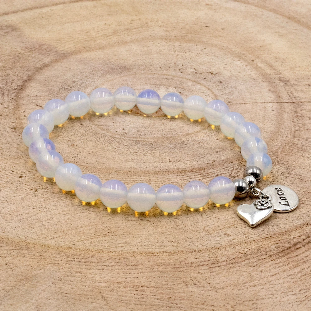 Opalite Heart Love