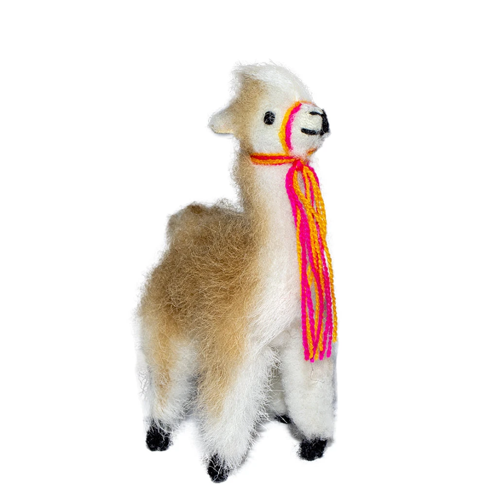 Small Alpaca Plush/ Real Alpaca Fur