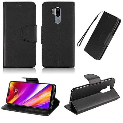 LG G7 ThinQ Premium PU Leather Flip Wallet