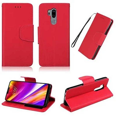 LG G7 ThinQ Premium PU Leather Flip Wallet