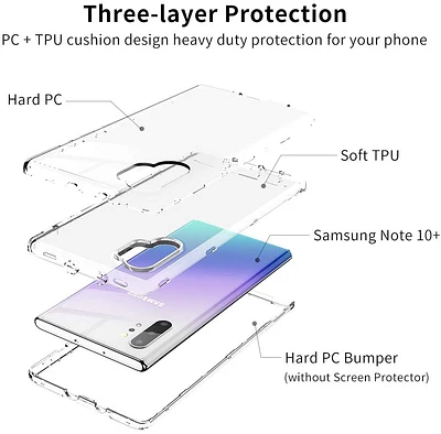 Samsung Note 10 Clear Hybrid Case