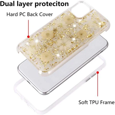 iPhone 11 ProMax Real Flower Case