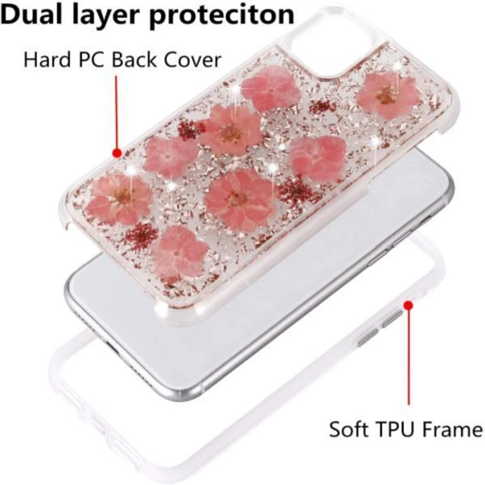 iPhone 11 real flower Case