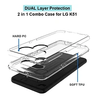 LG K41S Clear Hybrid Case