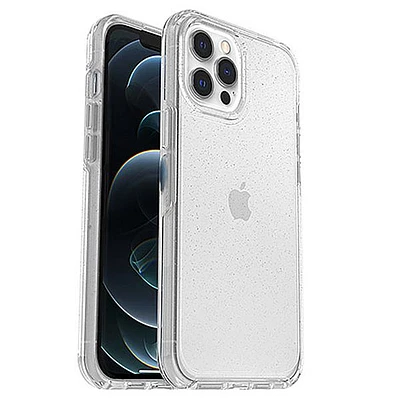iPhone 12/12 Pro Silver Flake Clear Sym Case