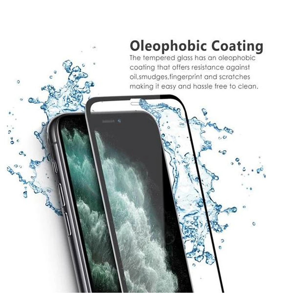 iPhone 12 /12 Pro Tempered Glass Full Cover Black