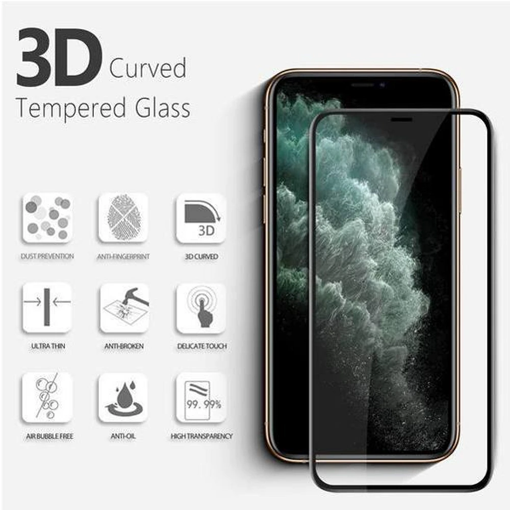 iPhone Tempered Glass Full Cover Black