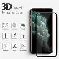 iPhone Pro Max Tempered Glass Full Cover Black