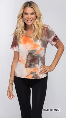 ORANGE TIE DIE T-SHIRT