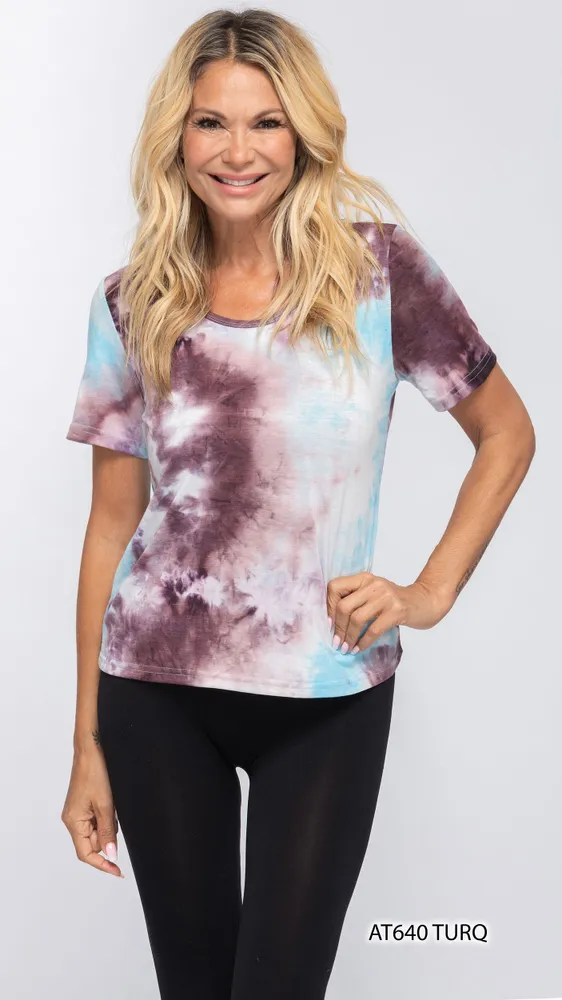 TYE DIE STYLE TOP ( TURQ)