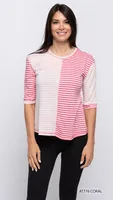 CORAL ASYMEETRICAL TOP