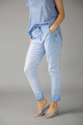 Jeans Designer Pants with Shiny Heart on Pocket