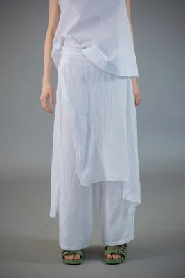 White Designer Linen Pants