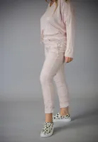 Dusty Rose Pants with Sequins on Pockets