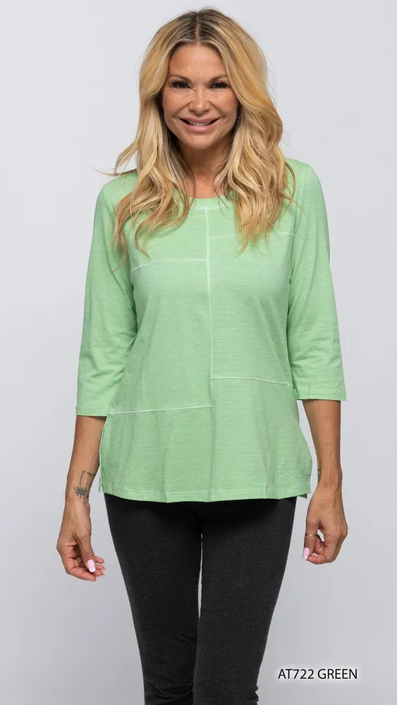 GREEN / 100% COTTON DESIGNER TOP