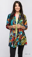 MULTI COLOR CARDIGAN PRINT C18