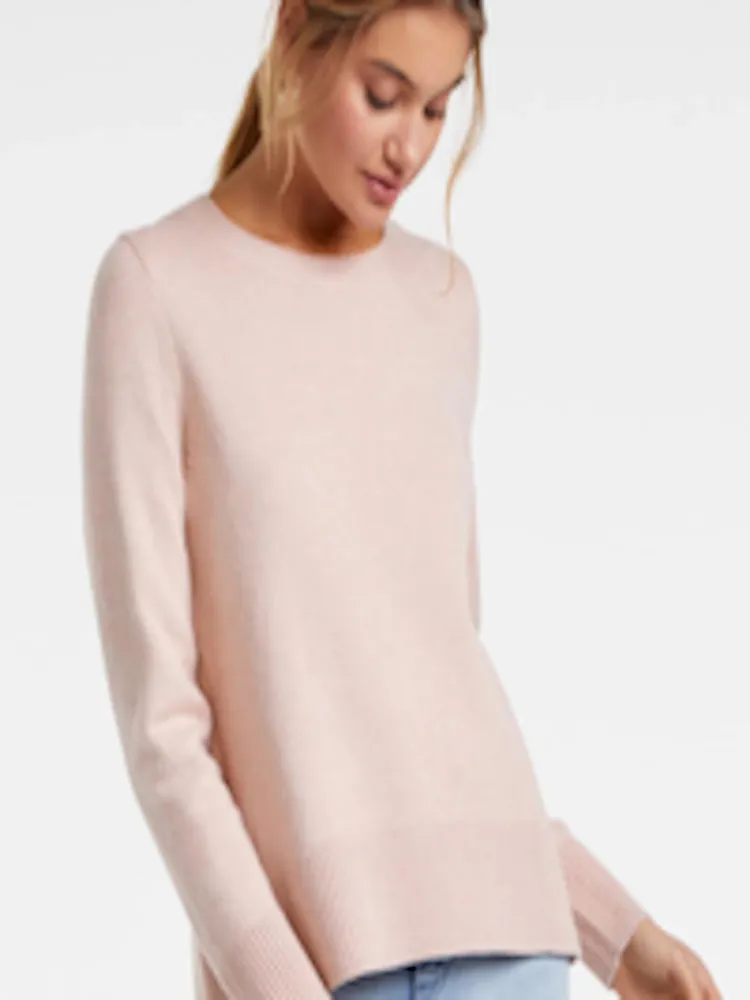 Long Sleeves Crew Neck Top/ Light Sweater