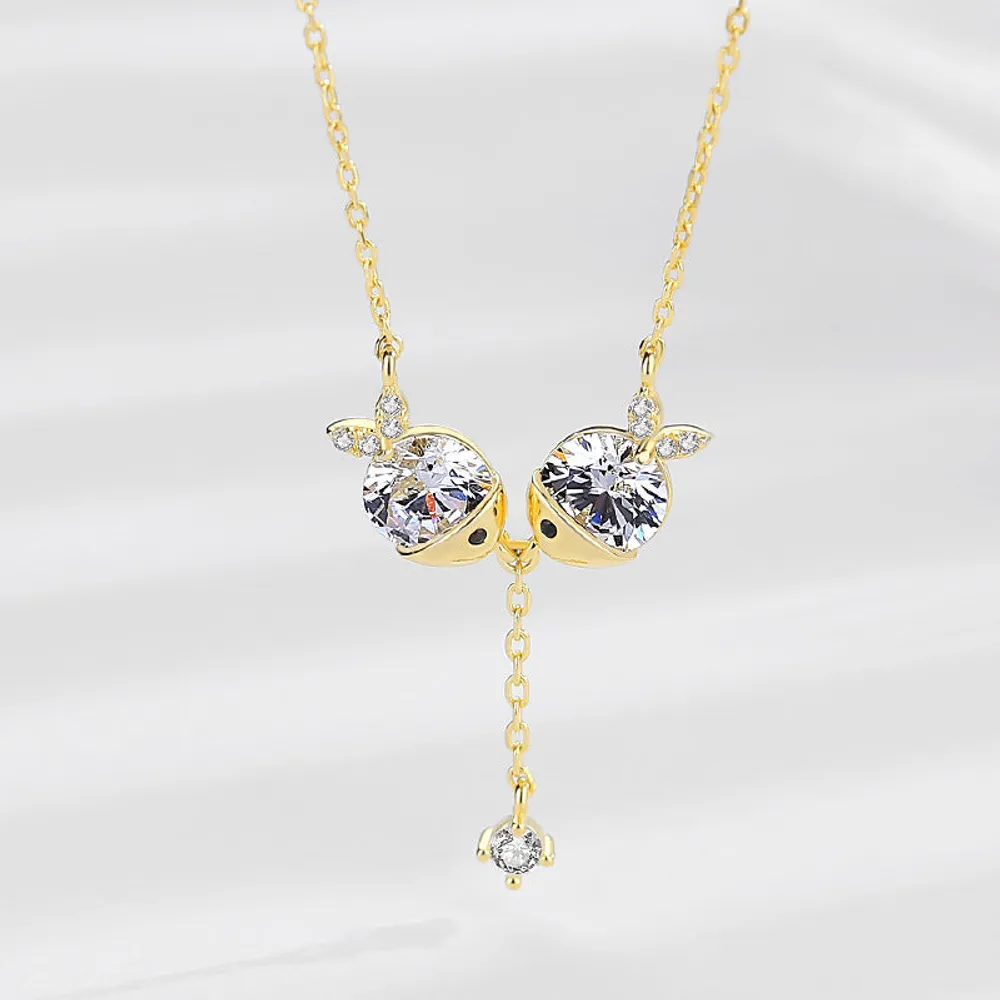 Cute necklace zircon