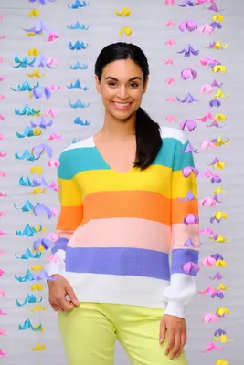 Multi Stripped Knitted Sweater