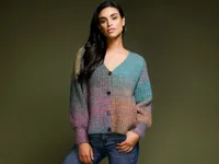 Multi V-Neck Sweater with Buttons