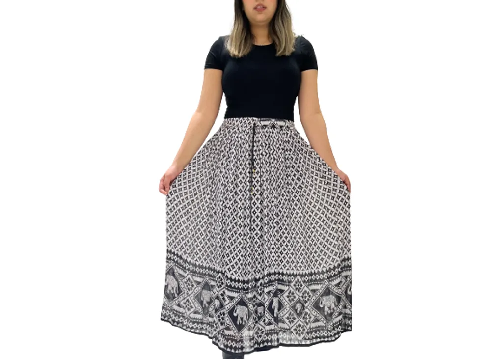 RAYON PRINTED SKIRTS