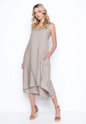 Sleeveless Dress With Pocket