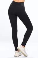 BLACK SLIM PANT WITH WIDER ELASTIC BAND