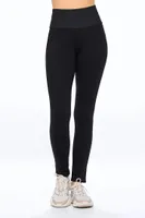 Black Slim Pants with Broad Elastic Waist