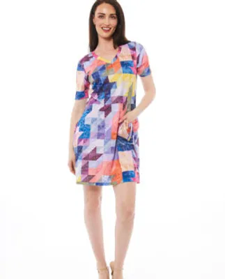 Colorful One side Pocket Dress