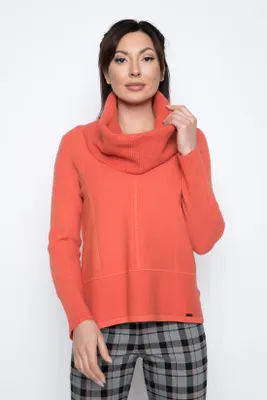 Persimmon Textured Sweater Top