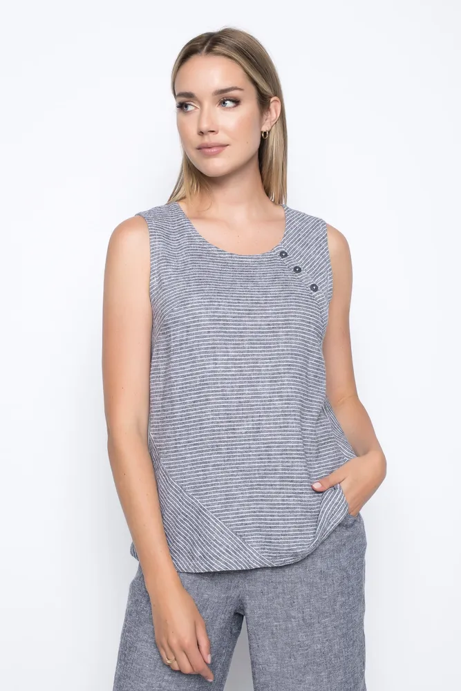 Button Trim Multi Seam Tank