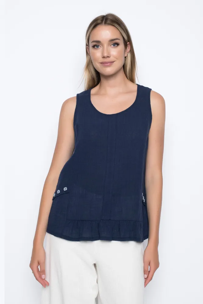 Ruffle Hem Tank