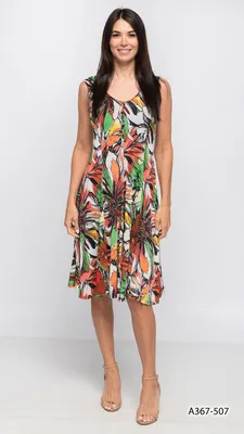 Printed Panel Dress Print