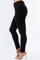 Black Slim pants with Buttons Detailing