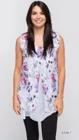 Sleeveless Printed Tunic Print 1