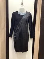 Black Leather Look Designer Tunic