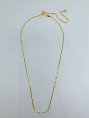 Gold plated sterling silver chain with adjustable design