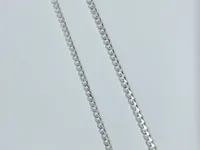 4.5 mm Cuban design sterling silver chain