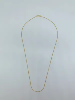 Gold plated sterling silver chain with Cuban design