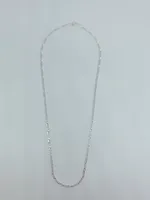 Sterling silver chain with figaro design