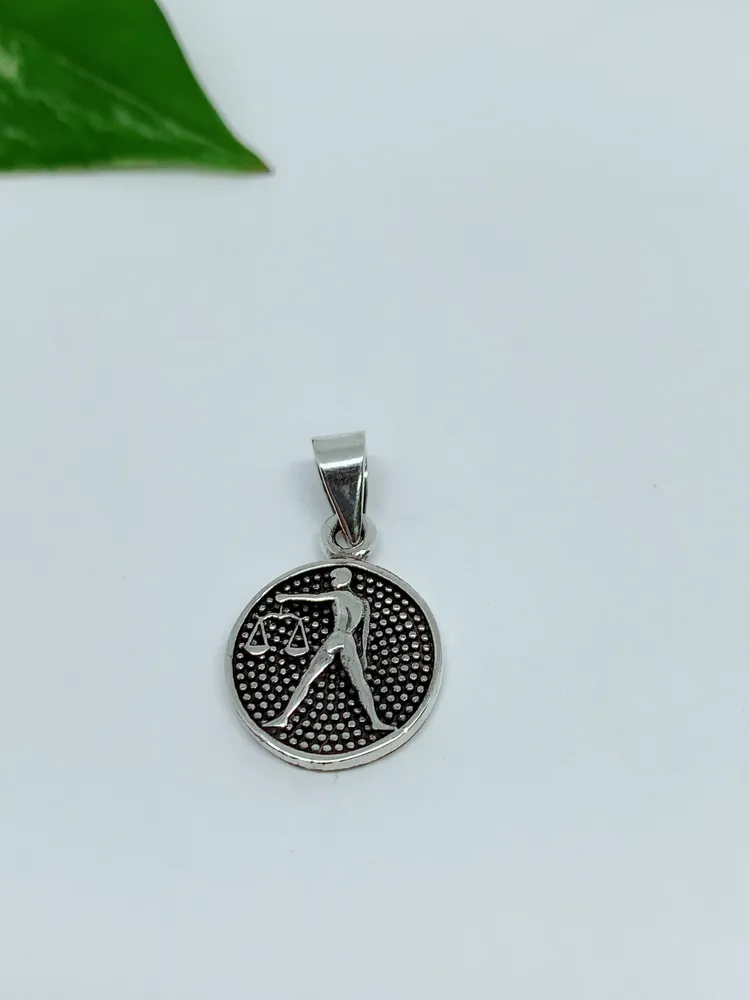 Sterling silver pendant zodiac sign