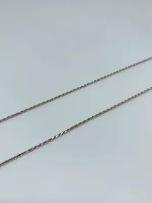 Sterling silver chain with adjustable length