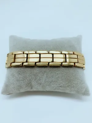 Gold plated stainless steel bracelet